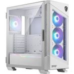 MSI MPG Velox 100R 4x120 mm ARGB Fan Temperli Cam USB 3.2 Type-C Beyaz Midi Tower Bilgisayar Kasası