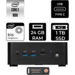 MSI Msı Cubi Nuc Core 3 100U Mini PC 24GB RAM 1TB SSD FreeDOS + Per4 USB 1M003EUP313 - Yok (Free Dos)