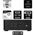 MSI Msı Cubi Nuc Core 3 100U Mini PC 32GB RAM 4TB SSD FreeDOS + Per4 USB 1M003EUP320 - Yok (Free Dos)