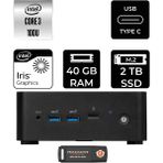 MSI Msı Cubi Nuc Core 3 100U Mini PC 40GB RAM 2TB SSD FreeDOS + Per4 USB 1M003EUP324 - Yok (Free Dos)