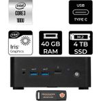 MSI Msı Cubi Nuc Core 3 100U Mini PC 40GB RAM 4TB SSD FreeDOS + Per4 USB 1M003EUP325 - Yok (Free Dos)