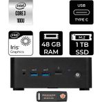 MSI Msı Cubi Nuc Core 3 100U Mini PC 48GB RAM 1TB SSD FreeDOS + Per4 USB 1M003EUP328 - Yok (Free Dos)