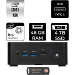 MSI Msı Cubi Nuc Core 3 100U Mini PC 48GB RAM 4TB SSD FreeDOS + Per4 USB 1M003EUP330 - Yok (Free Dos)