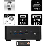 MSI Msı Cubi Nuc Core 3 100U Mini PC 8GB RAM 4TB SSD FreeDOS + Per4 USB 1M003EUP305 - Yok (Free Dos)