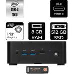 MSI Msı Cubi Nuc Core 3 100U Mini PC 8GB RAM 512GB SSD FreeDOS + Per4 USB 1M003EUP302 - Yok (Free Dos)