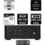 MSI Msı Cubi Nuc Core 3 100U Mini PC 96GB RAM 256GB SSD FreeDOS + Per4 USB 1M003EUP341 - Yok (Free Dos)