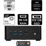 MSI Msı Cubi Nuc Core 3 100U Mini PC 96GB RAM 512GB SSD FreeDOS + Per4 USB 1M003EUP342 - Yok (Free Dos)