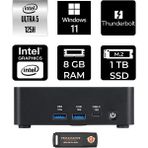 MSI Msı Cubi Nuc Core Ultra 5 125H Mini PC 8GB RAM 1TB SSD Win11 Home + Per4 USB 1UMG007EUP348 - Windows 11 Home