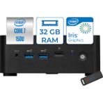 MSI Msı Cubı Nuc Intel Core 7 150U 32GB Ddr5 4tb SSD Iris Xe Graphics Freedos Mini Bilgisayar 1M012BEUF12 + Zettausbbellek - Siyah