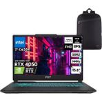 MSI Msı Cyborg 15 I7-13620H 64-Gbddr5 4 Tbssd RTX4050 (6GB-GDDR6-45W) 15.6" 144Hz Fhd Windows 11 Pro + Hmf Sırt Çantası A13VE-1479XTRHMF33 - 64 GB