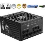 MSI Msı Mpg A1250GS Pcıe5 1250W 80+ Gold Atx 3.1 Pcıe 5.1 2x 12V-2X6 Power Supply