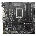 Msı Pro B660m-P Ddr4 Intel B660, Lga1700, Ddr4, 4600(Oc), Pcı-E Gen 4, M.2, Usb3.2, 1G Lan, Microatx Anakart