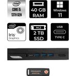 Msı Pro DP10 Intel Core I5 1340P 40GB 2tb SSD W11P Mini Pc & Per4 USB Bellek 13M002EUP389