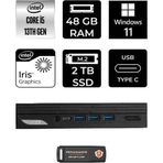 Msı Pro DP10 Intel Core I5 1340P 48GB 2tb SSD W11H Mini Pc & Per4 USB Bellek 13M002EUP344