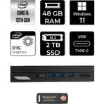 Msı Pro DP10 Intel Core I5 1340P 48GB 2tb SSD W11P Mini Pc & Per4 USB Bellek 13M002EUP394