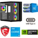 MSI Şafak-Gaming Ddr5-Rtx 4070 12GB - Intel I5 14400F - 32GB Ddr5 Ram - 1 Tb M.2 SSD - Windows 11 Pro - İ514-4070-32