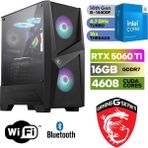 Msı Şafak- Gaming Pc Ddr5 -Rtx 5060Tİ 16GB – Intel I5 14400F – 32GB - 64GB Ddr5 Ram – 1 Tb M.2 SSD – Windows 11 Pro – Wifi-Bluetooth - 32GBRAM