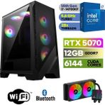 MSI Şafak-Gaming Pc Ddr5-Rtx 5070 12GB -Intel I7 14700KF – 64 GB Ddr5 Ram – 1 Tb M.2 SSD 5000 4000 – 240MM Sıvı Sogutma -Windows 11 Pro - 64GBRAM