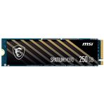 MSI SPATIUM M390 NVMe M.2 500GB SSD (Gen3x4, 1.4, Ölçüler 80.0 x 22.0 x 2.15, 3300 MB/s, yazma 2300 MB/s)