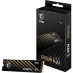 MSI Spatium M461 4TB PCIE 4.0 NVME M.2 5000MBS Okuma 4200MBS Yazma SSD