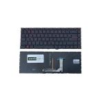 Msi Uyumlu Gf63 Thin 12Uc-666Xtr Klavye Tr Işıklı Siyah - Kırmızı Tuşlu