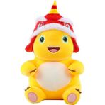 MsPlenty1 Aslan Dansı Küçük Süt Ejderha Bebek Peluş Oyuncak Sevimli Ejderha Yılı Maskot Yeni Yıl Hediye Çocuk Oyuncak Bebek (Yurt Dışından) - Beyaz - Kırmızı