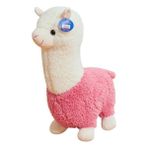 Msplenty1 Komik Çim Çamur Atı Alpaka Bebek Peluş Oyuncak Sevimli Bebek Yastık Bez Bebek Doğum Günü si (Yurt Dışından) - Beyaz - Pembe