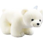 MsPlenty1 Peluş Oyuncak Kutup Ayısı Simülasyonu Küçük Beyaz Ayı Bebek Kutup Ayısı Bebek (Yurt Dışından) - Beyaz - Gümüş