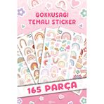 MSticker 165 Adet Gökkuşağı Sticker Seti - Kalem Suluk Defter Cam Masa Laptop Tablet Sticker Suya Dayanıklı
