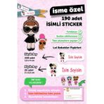 Msticker 190 Adet Lol Temalı Okul Etiketi Sudan Etkilenmeyen 1,5x4 cm ve 2x5,5 cm Ölçülerinde