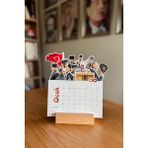Msticker 2026 Özel Tasarım Gazi Mustafa Kemal Atatürk Temalı Takvim, 2026 Takvim Özel Desen Yılbaşı Hediyesi, Masa Takvimi