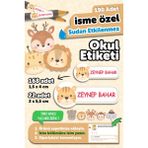 Msticker Kalem Defter İçin 180 Adet Kişiye Yazılabilen Okul Etiketi Sevimli Tasarım