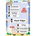 Msticker Okul Ders Etiketi Marvel Temalı 26 Adet 8 cm Okul Ders Etiketi