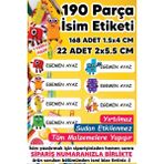 Msticker Okul Etiketi Kalem Defter Etiketi Numberblock Temalı Isim Yazılabilen Etiket - 190 Adet