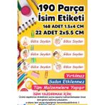 Msticker Okul Etiketi Kalem Defter Etiketi Peri Kızı Özel Isim Yazılabilen Etiket - 190 Adet