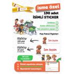 Msticker Paw Patrol Temalı İsim Yazılabilen Okul Etiketi 190 Adet Kalem Defter Etiketi