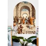 MSticker-Raffaello Sanzio Atina Okulu - Bohem Duvar Sticker - Ev Salon Dekorasyon Resmi (Karışık)