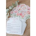 MSticker Ramazan Ayı Soft Pembe Güllü 30 Günlük Masa Takvimi, Ramazan-ı Şerif Özel Tasarım Ramazan Takvimi
