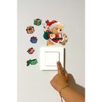 MSticker Yeni Yıl Sevimli Ayıcık Ve Hediye Paketleri Kış Konseptli Sticker Yılbaşı Süsü Kış Konseptli Priz
