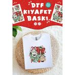 Msticker Yılbaşı Süsleri Kumaş Baskı Yapılabilen Özel Tasarım Ütü ile Yapışan Tekstil Dtf Baskı Görseli - Çok Renkli - 20 X 20 - Kumaş Etiketi