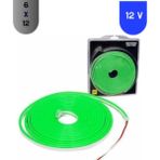 Msv Teknoloji 12 Volt 6X12 mm 120 Ledli Esnek Neon LED Yeşil Işık 5 Metre IP65