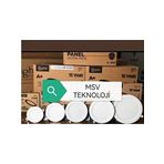 MSV TEKNOLOJİ 2 li kutu 9 Watt Slim Sıva Altı Yuvarlak Driverlı Led Panel Spot Yüksek Lümen 6500k Beyaz Işık