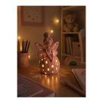 MSVstudio3d Peri Kız Gece Lambası Çocuk Odası Dekoru LED mum hediyeli(11cmx7cm)