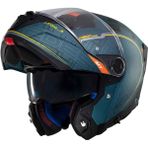 mt Atom 2 Sv Destint C6 Mat Çene Açılır Kask - Yeşil