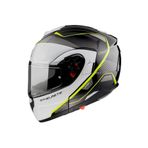 Mt Çene Açılır Kask Atom Sv B3 Neon Sarı Beyaz