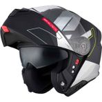 mt Genesis Sv Talo B2 Mat Çene Açılır Kask - Siyah - Beyaz