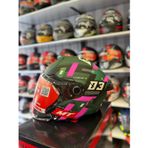 Mt Helmets KASK MT COSMO SV SERGIO GARCIA D18 MAT PEMBE/YEŞİL