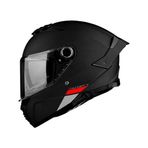 Mt Helmets Kask Thunder 4 Sv Solıd A1 Matt Black Şeffaf Vizör