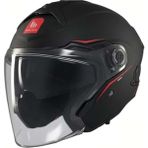 Mt Helmets mt Cosmo Sv Solid A1 Mat Siyah Açık Kask