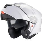 Mt Helmets mt Genesis Sv Pure A0 Parlak Beyaz Çene Açılır Kask L - 0 - Siyah